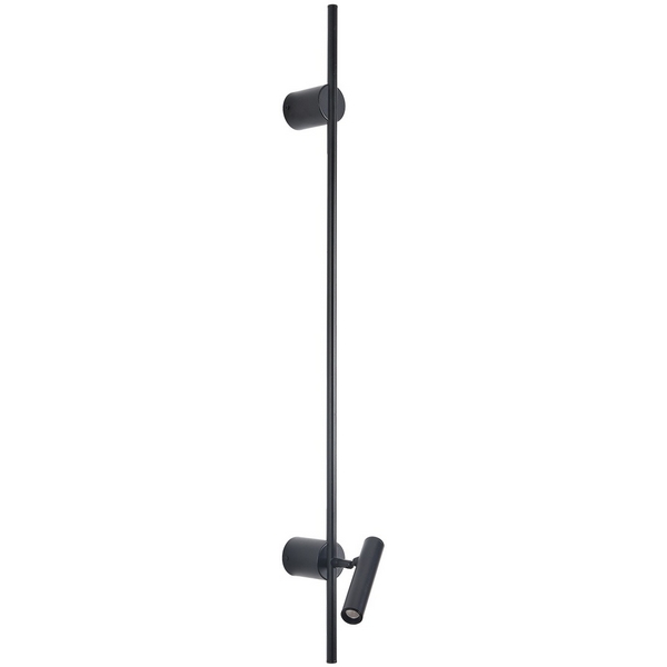 Настенный светильник светодиодный Lumion Toint 8438/11WL черый, металл LED 3W + LED-подсветка 8W 3000K 220V  фото